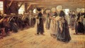 Taller de hilado en Laren 1889 Max Liebermann Impresionismo alemán